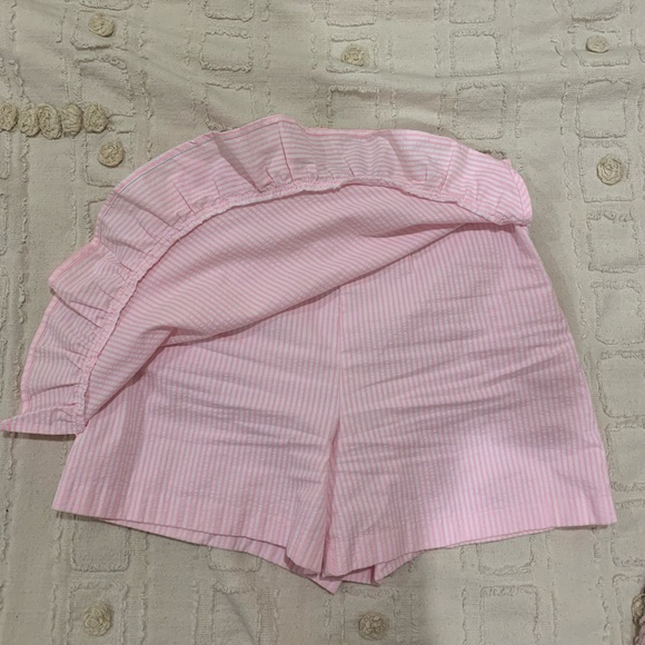 Lilly Pulitzer Faye Skort in Capri Coral Seersucker - Picture 5 of 12